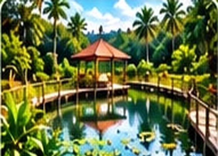 കുളംയും ലാൻഡ്സ്കേപ്പും